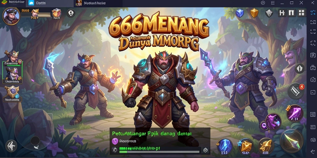 Gameplay menarik dalam dunia fantasi MMORPG 666MENANG.