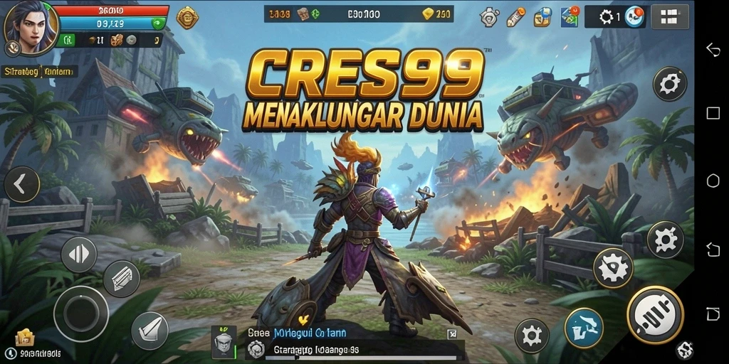 Tampilan main game strategi yang memukau dan mendebarkan.