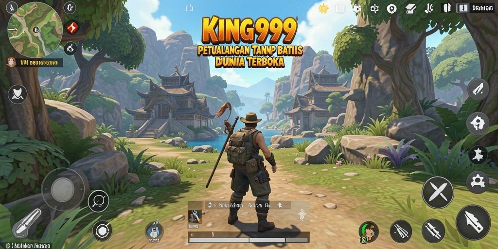 Tampilan gameplay KING999 yang memukau dan dunia terbuka.