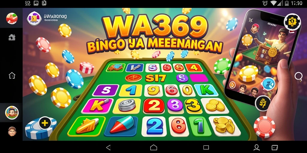 Tampilan gameplay Bingo yang seru dan penuh warna di WA369.