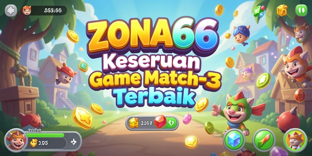 Tangkapan layar ZONA66 menampilkan gameplay seru dan penuh warna.