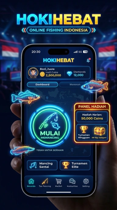 Menu navigasi aplikasi hokihebat yang mudah digunakan oleh siapa saja.